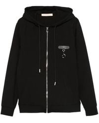 Yes London - Logo-Patch Zip-Up Hoodie - Lyst
