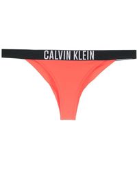 Calvin Klein - Brazilians Logo-waistband Bikini Bottoms - Lyst