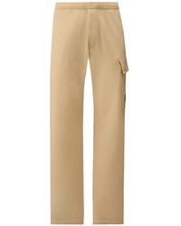 C.P. Company - Diagonal-Raised Fleece Cargo-Pocket Cotton Track Pants - Lyst