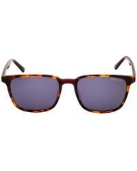 GANT - Tortoiseshell-Effect Rectangle-Frame Sunglasses - Lyst