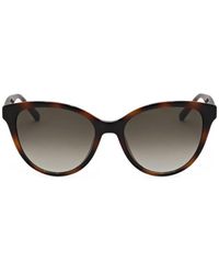 Ferragamo - Tortoiseshell-Effect Cat-Eye Sunglasses - Lyst