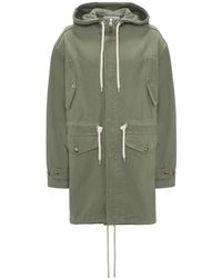 JW Anderson - Hooded Cotton Parka Coat - Lyst