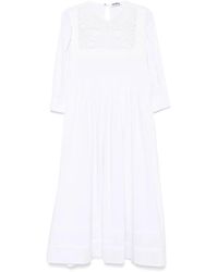 Vivetta - Embroidered Midi Dress - Lyst