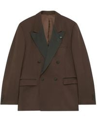Lardini - Double-Breasted Peak-Lapel Suit - Lyst