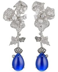 Anabela Chan - 18Kt Vermeil Orchid Sapphire And Diamond Earrings - Lyst