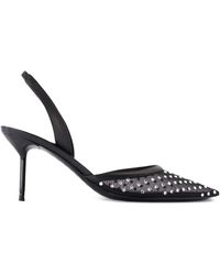 Paris Texas - Crystal-Embellished Slingback Pumps - Lyst