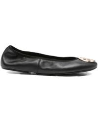 Tory Burch - Ballerinas With Logo Plaque On The Front - Lyst