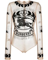 Burberry - Ekd チュール ボディスーツ - Lyst