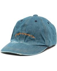Song For The Mute - Logo-embroidered Denim Cap - Lyst