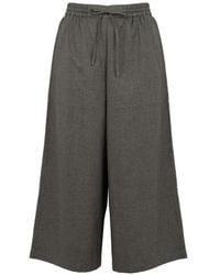Yves Salomon - Drawstring Wide-Leg Trousers - Lyst