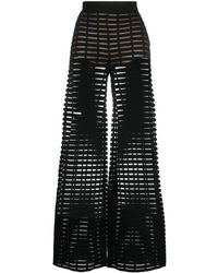 Genny - High-waisted Sheer Trousers - Lyst