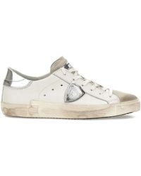Philippe Model - Suede Panelled Sneakers - Lyst