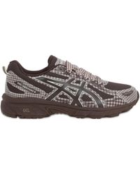 Asics - X Story Mfg Gel-Venture 6 Check-Pattern Sneakers - Lyst