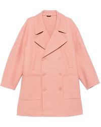 Fendi - Double-Breasted Patch-Pocket Coat - Lyst