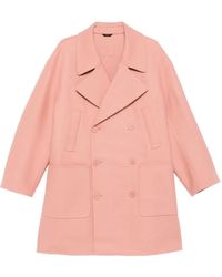 Fendi - Double-Breasted Patch-Pocket Coat - Lyst