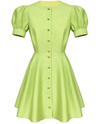 POST MERIDIEM - Button-Down Mini Dress - Lyst