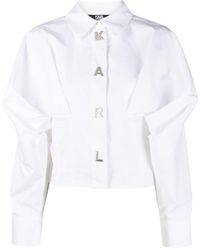 Karl Lagerfeld - Karl Lettering Organic-cotton Shirt - Lyst