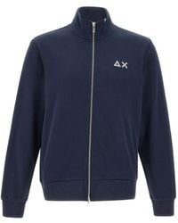 Sun 68 - Zip-Up Logo Sweatshirt - Lyst