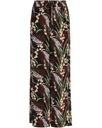 P.A.R.O.S.H. - Floral-Print Trousers - Lyst