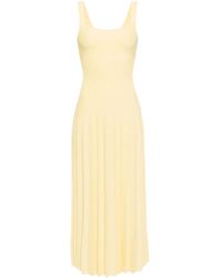 STAUD - Plissiertes Ellison Midikleid - Lyst