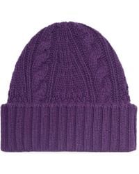 Bompard - Cable-Knit Cashmere Beanie Hat - Lyst
