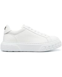 Casadei - Low-Top Leather Sneakers - Lyst