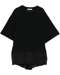 Undercover - T-Shirt À Empiècements Plissés - Lyst