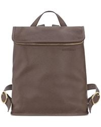 Longchamp - Le Foulonné Leren Rugzak - Lyst