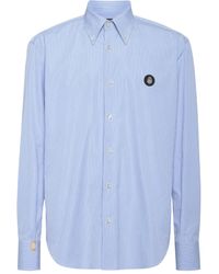 Billionaire - Camisa a rayas de algodón - Lyst