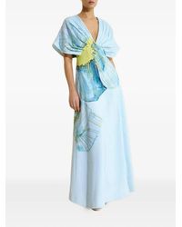 chinese dress ladies Acler Women's Redford Maxi Dress  Saint Bernard