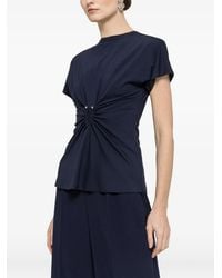 Nissa - Gathered Short-Sleeve T-Shirt - Lyst