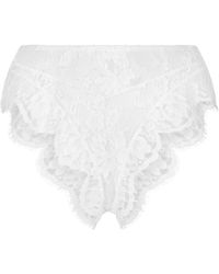 Dolce & Gabbana - Floral-lace High-waisted Briefs - Lyst