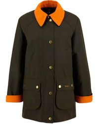 Barbour - Chaqueta con cuello en contraste - Lyst