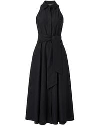 Toccin - Chelsea Tie-Front Sleeveless Shirt Dress - Lyst