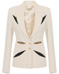 Elisabetta Franchi - Cut-Out Single.Breasted Blazer - Lyst