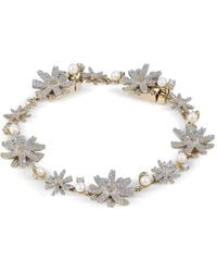 Anabela Chan - 18K Daisy Diamond And Freshwater Pearl Bracelet - Lyst