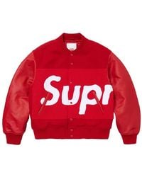 Supreme - Veste Teddy À Patch Logo - Lyst