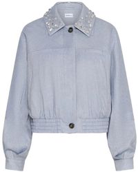 Marella - Embellished Cropped Jacket - Lyst