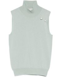 Alberta Ferretti - Top con detalle de perlas - Lyst