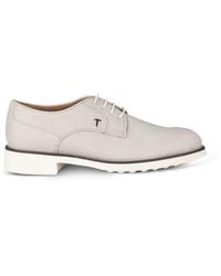 Tod's - Lace-Up Leather Derby Shoes - Lyst