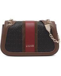 Liu Jo - Monogram-Embossed Shoulder Bag - Lyst