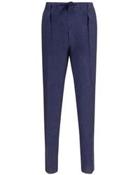 Gi Capri - Drawstring Linen Trousers - Lyst