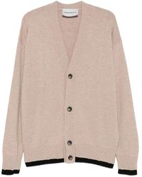 Amaranto - Cardigan À Col V - Lyst