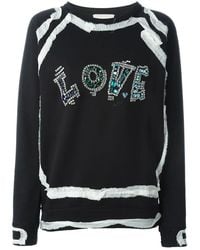 Lanvin - Pullover Mit "Love"-Schriftzug - Lyst