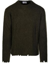 Diana Studio - Frayed-Hem Wool Sweater - Lyst