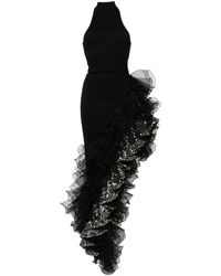 ROTATE BIRGER CHRISTENSEN - Sequin-detail Ruffled Maxi Dress - Lyst