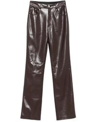 Nanushka - Hose Aus Faux-Leder Mit Taschen - Lyst