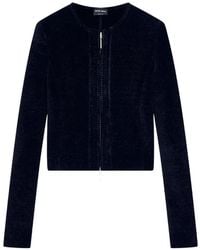 Giorgio Armani - Chenille-Effect Zip-Up Jacket - Lyst