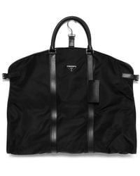 Prada - Triangle-Logo Travel Bag - Lyst