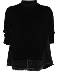 Sacai - Layered Short-sleeve Shirt - Lyst